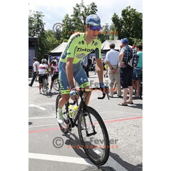 Tinkof at official team presentation before start of first stage Tour of Slovenia 2016 in Ljubljana on June 16, 2016