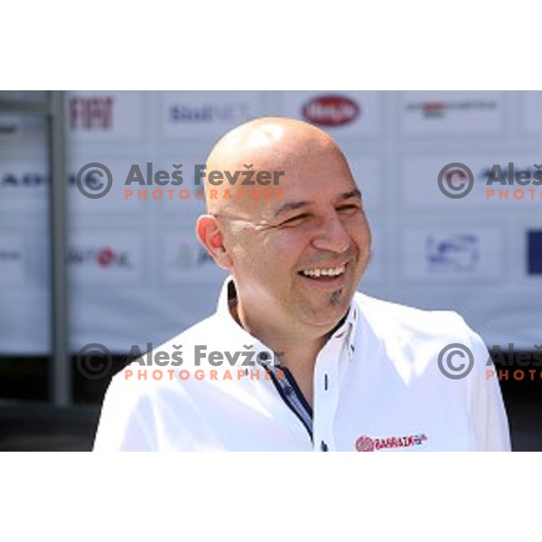 Milan Erzen at official team presentation before start of first stage Tour of Slovenia 2016 in Ljubljana on June 16, 2016