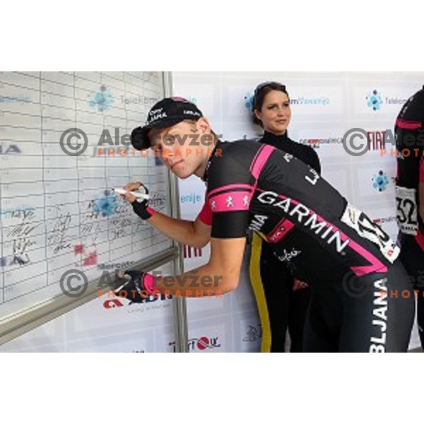at official team presentation before start of first stage Tour of Slovenia 2016 in Ljubljana on June 16, 2016