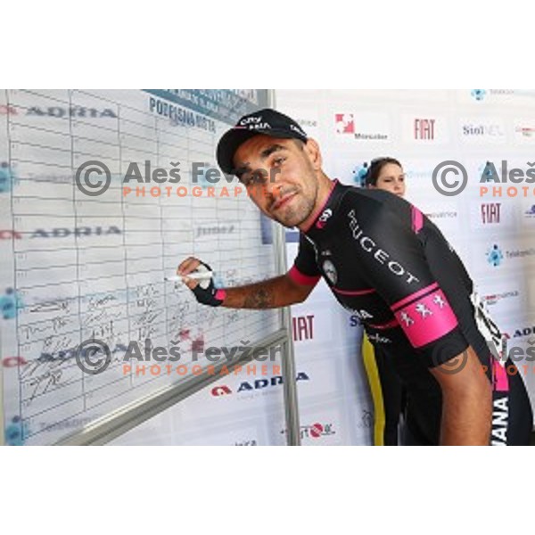 Bruno Maltar of Radenska at official team presentation before start of first stage Tour of Slovenia 2016 in Ljubljana on June 16, 2016