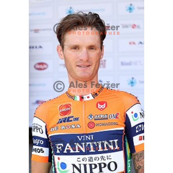 Grega Bole of Nippo- Vini Fantini at official team presentation before start of first stage Tour of Slovenia 2016 in Ljubljana on June 16, 2016