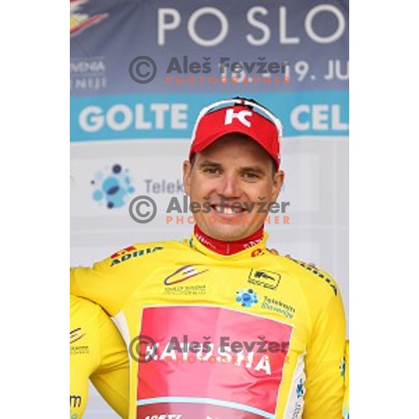 Rein Taaramae of Team Katusha, winner of 217 km long second stage of Tour of Slovenia between Nova Gorica and Golte on June 17, 2016