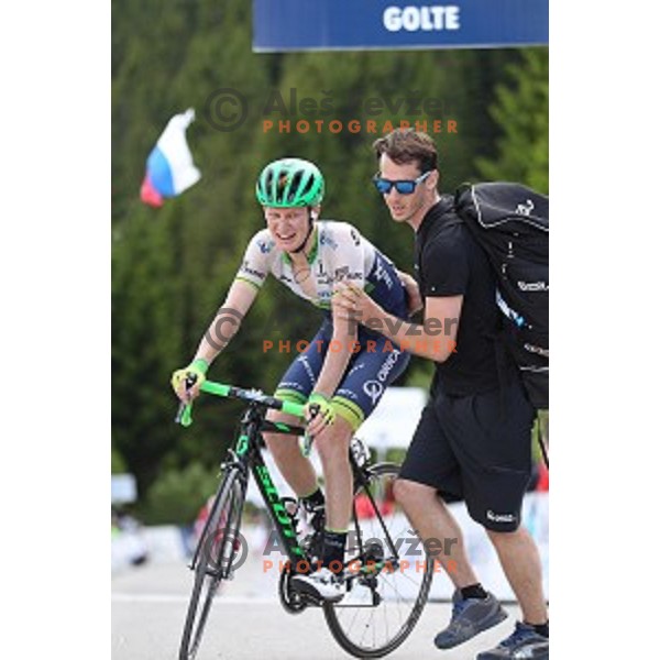 Jack Haig of Orica GreenEdge at 217 km long second stage of Tour of Slovenia between Nova Gorica and Golte on June 17, 2016