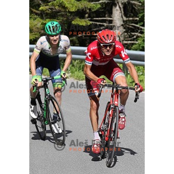 Rein Taaramae of Team Katusha, winner of 217 km long second stage of Tour of Slovenia between Nova Gorica and Golte on June 17, 2016