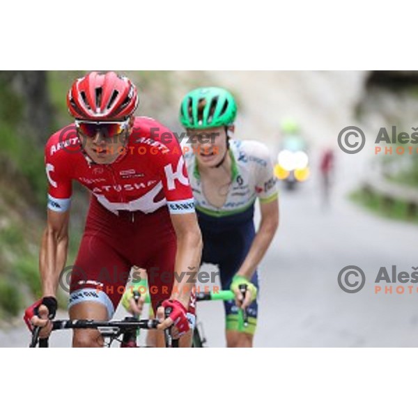 Rein Taaramae of Team Katusha, winner of 217 km long second stage of Tour of Slovenia between Nova Gorica and Golte on June 17, 2016