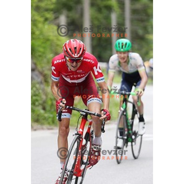 Rein Taaramae of Team Katusha, winner of 217 km long second stage of Tour of Slovenia between Nova Gorica and Golte on June 17, 2016