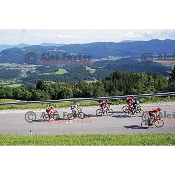 cylists on 217 km long second stage of Tour of Slovenia between Nova Gorica and Golte on June 17, 2016