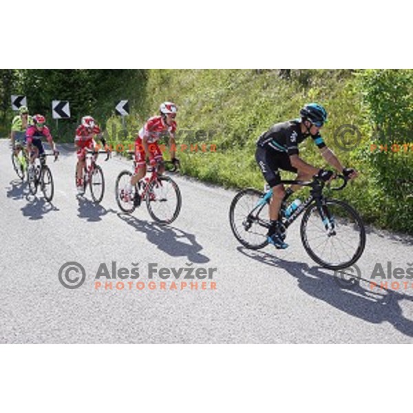cylists on 217 km long second stage of Tour of Slovenia between Nova Gorica and Golte on June 17, 2016