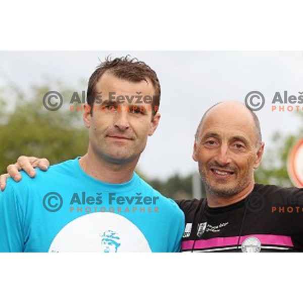 Andrej Hauptman and Marko Polanc at Slovenian National Road Race Championships in Ihan, Slovenia on June 26, 2016
