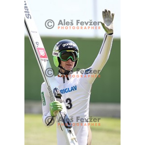 Peter Prevc of Slovenia during FIS Continental Cup Ski Jumping in Kranj, Slovenia on July 2, 2016