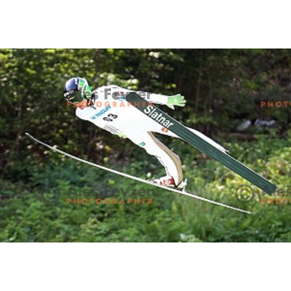 Peter Prevc of Slovenia during FIS Continental Cup Ski Jumping in Kranj, Slovenia on July 2, 2016