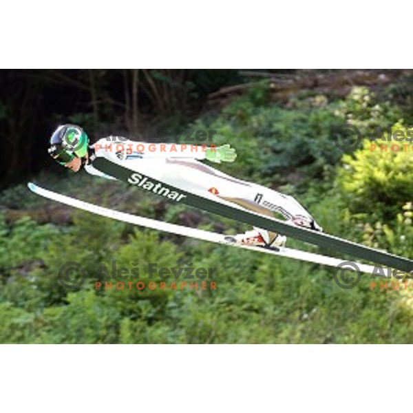 Peter Prevc of Slovenia during FIS Continental Cup Ski Jumping in Kranj, Slovenia on July 2, 2016