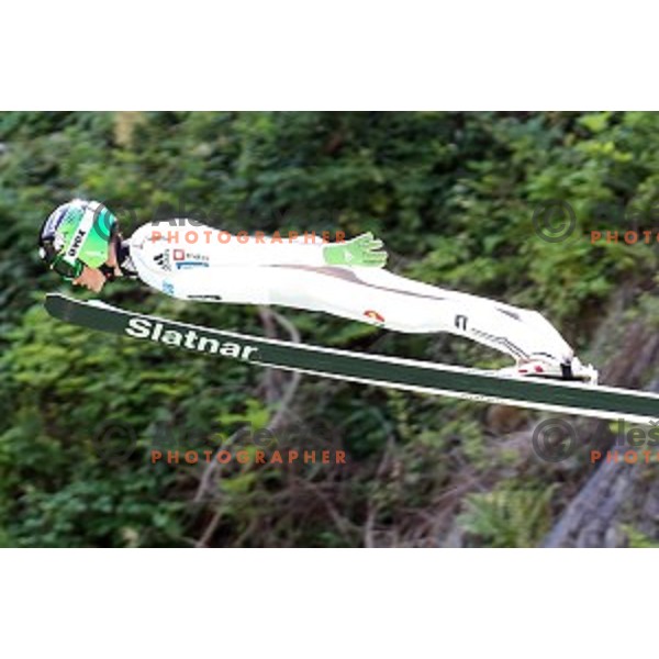 Peter Prevc of Slovenia during FIS Continental Cup Ski Jumping in Kranj, Slovenia on July 2, 2016
