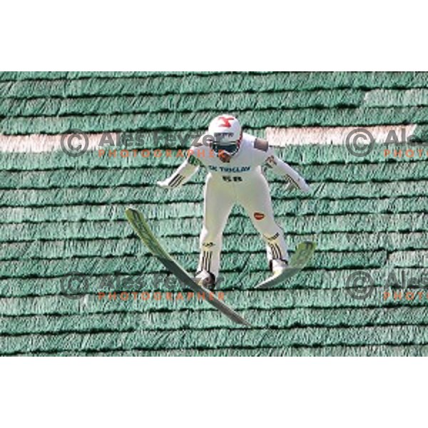 Robi Kranjec of Slovenia during FIS Continental Cup Ski Jumping in Kranj, Slovenia on July 2, 2016