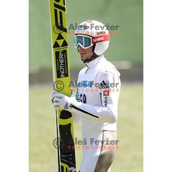 Robi Kranjec of Slovenia during FIS Continental Cup Ski Jumping in Kranj, Slovenia on July 2, 2016