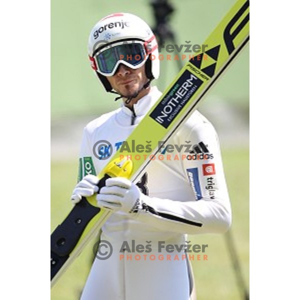 Robi Kranjec of Slovenia during FIS Continental Cup Ski Jumping in Kranj, Slovenia on July 2, 2016