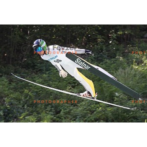 Tomaz Naglic of Slovenia during FIS Continental Cup Ski Jumping in Kranj, Slovenia on July 2, 2016