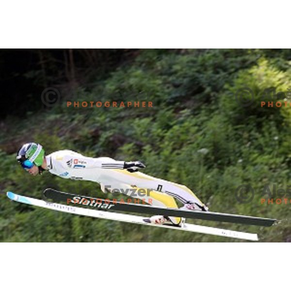 Tomaz Naglic of Slovenia during FIS Continental Cup Ski Jumping in Kranj, Slovenia on July 2, 2016
