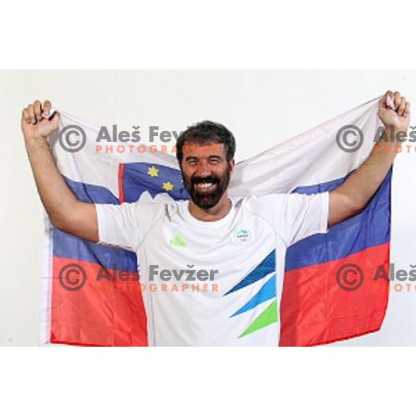 Veselin Vujovic, head coach of Slovenia Olympic Handball Team at official photo shooting in hotel Planja at Rogla Olympic Centre, Slovenia on July 4, 2016