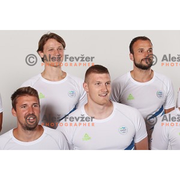 Uros Zorman, member of Slovenia Olympic Handball Team at official photo shooting in hotel Planja at Rogla Olympic Centre, Slovenia on July 4, 2016