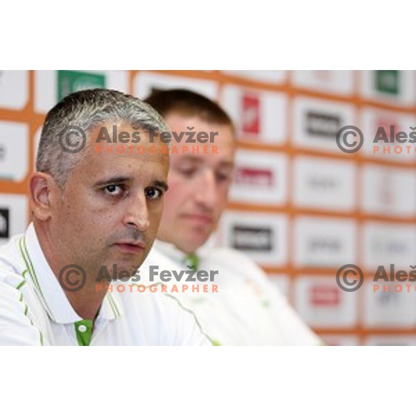 Igor Kokoskov, head coach of Slovenia National Basketball team during KZS press conference in Radisson Blu Plaza hotel in Ljubljana, Slovenia on July 8, 2016