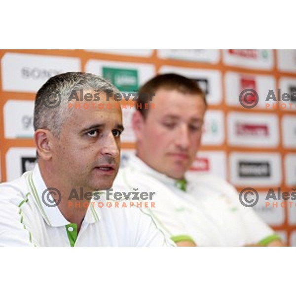 Igor Kokoskov, head coach of Slovenia National Basketball team during KZS press conference in Radisson Blu Plaza hotel in Ljubljana, Slovenia on July 8, 2016