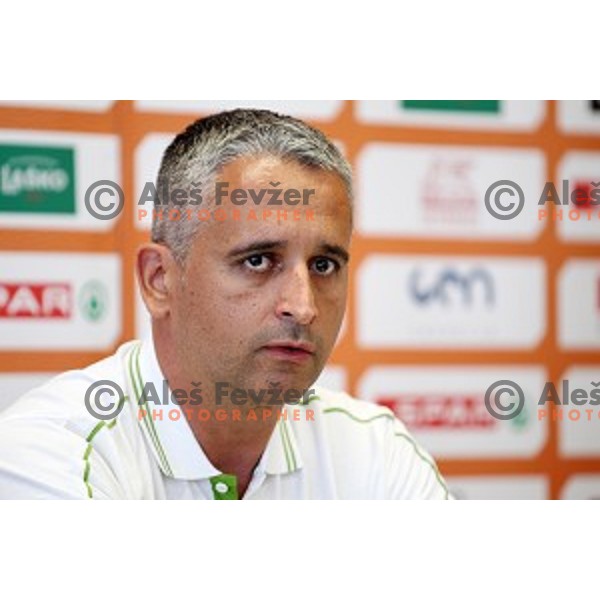 Igor Kokoskov, head coach of Slovenia National Basketball team during KZS press conference in Radisson Blu Plaza hotel in Ljubljana, Slovenia on July 8, 2016