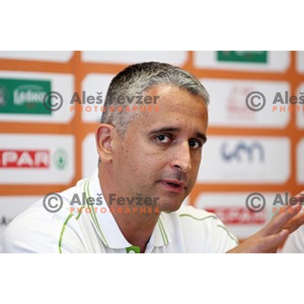 Igor Kokoskov, head coach of Slovenia National Basketball team during KZS press conference in Radisson Blu Plaza hotel in Ljubljana, Slovenia on July 8, 2016