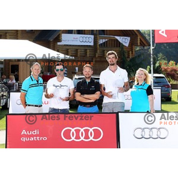 Dejan Maric and Janez kokelj, winners of Audi Quattro Final golf tournament at Smlednik Golf & Country, Ljubljana, Slovenia on July 10, 2016