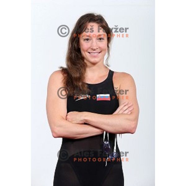 Swimmer Anja Klinar, member of Slovenia Olympic team for Rio 2016 Olympic games at photo shooting in Ljubljana, Slovenia on July 15, 2016