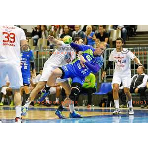 Matej Gaber of team Slovenia during friendly handball match between Slovenia - Tunisia, played in dvorana Tabor, Maribor, 16.7.2016