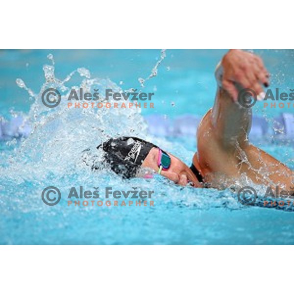 Tjasa Oder of Slovenia Swimming team during International Swimming meeting in Radovljica, Slovenia on July 16, 2016