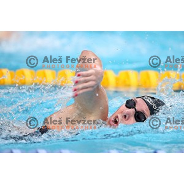 Anja Klinar of Slovenia Swimming team during International Swimming meeting in Radovljica, Slovenia on July 16, 2016