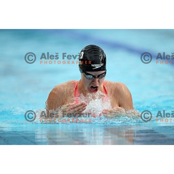 Tjasa Vozel of Slovenia Swimming team during International Swimming meeting in Radovljica, Slovenia on July 16, 2016