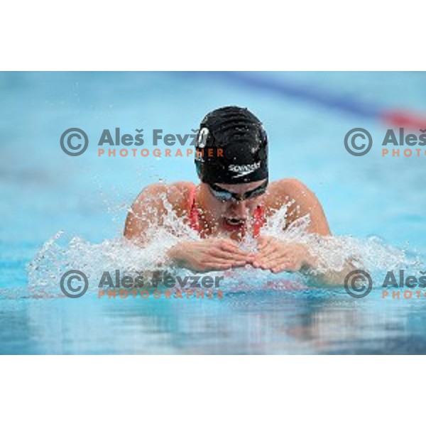 Tjasa Vozel of Slovenia Swimming team during International Swimming meeting in Radovljica, Slovenia on July 16, 2016