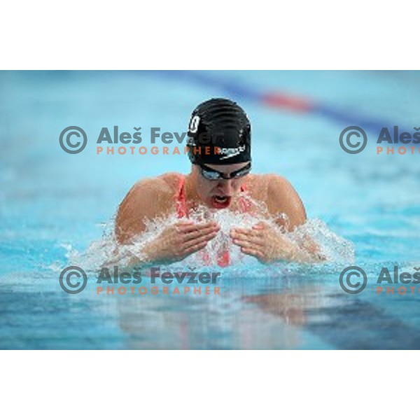 Tjasa Vozel of Slovenia Swimming team during International Swimming meeting in Radovljica, Slovenia on July 16, 2016