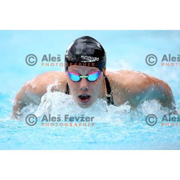Tjasa Oder of Slovenia Swimming team during International Swimming meeting in Radovljica, Slovenia on July 16, 2016