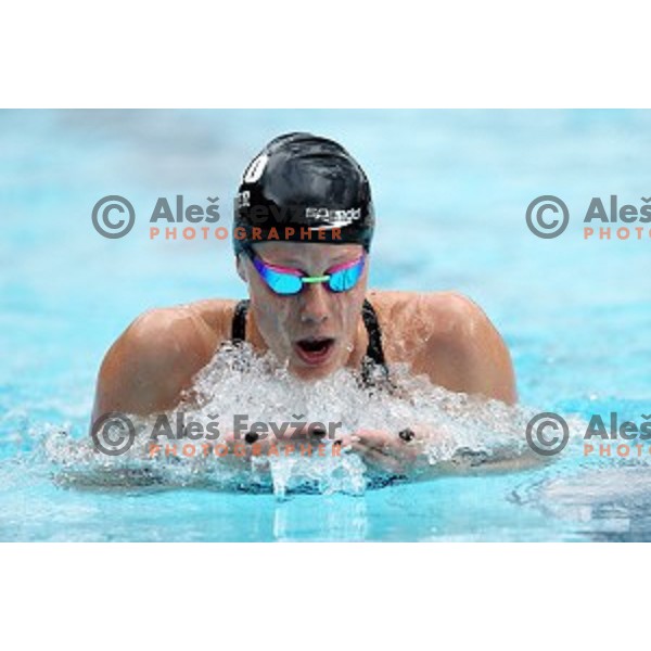 Tjasa Oder of Slovenia Swimming team during International Swimming meeting in Radovljica, Slovenia on July 16, 2016