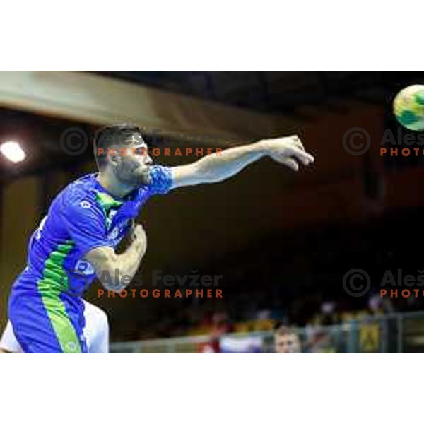 Blaz Janc of team Slovenia during friendly handball match between Slovenia - Tunisia, played in dvorana Tabor, Maribor, 16.7.2016