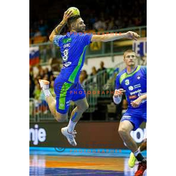 Blaz Janc of team Slovenia during friendly handball match between Slovenia - Tunisia, played in dvorana Tabor, Maribor, 16.7.2016