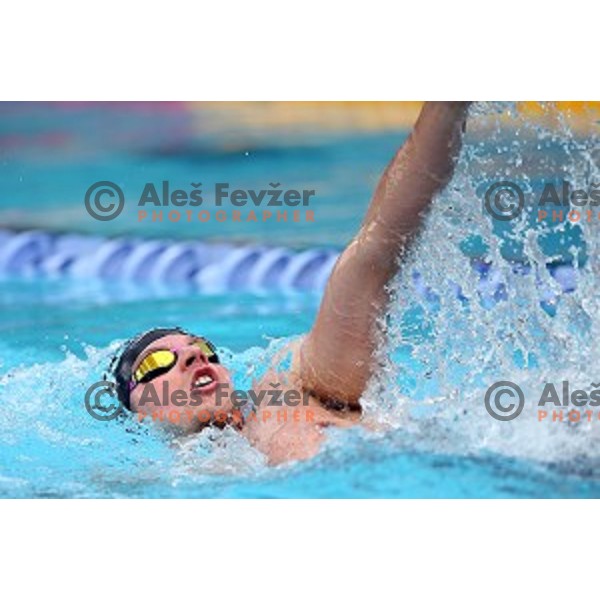 Robert Zbogar of Slovenia Swimming team during International Swimming meeting in Radovljica, Slovenia on July 16, 2016