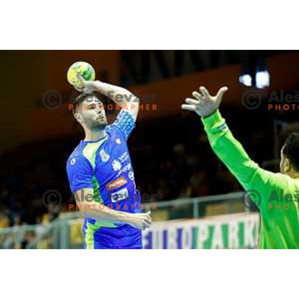 Blaz Janc of team Slovenia during friendly handball match between Slovenia - Tunisia, played in dvorana Tabor, Maribor, 16.7.2016