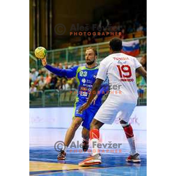 Uros Zorman of team Slovenia during friendly handball match between Slovenia - Tunisia, played in dvorana Tabor, Maribor, 16.7.2016