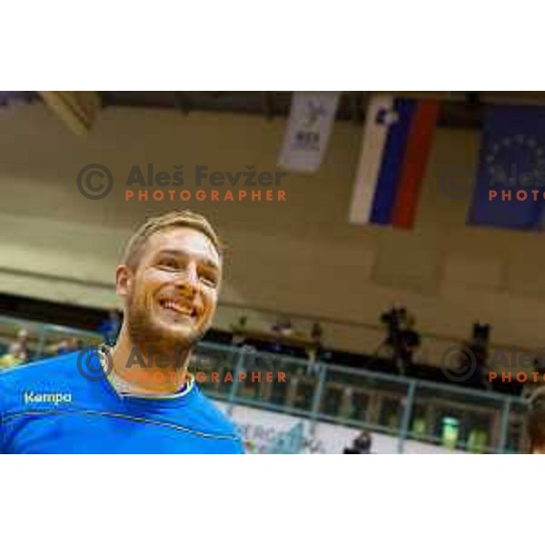 Gasper Marguc of team Slovenia after friendly handball match between Slovenia - Tunisia, played in dvorana Tabor, Maribor, 16.7.2016