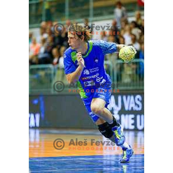 Jure Dolenec of team Slovenia during friendly handball match between Slovenia - Tunisia, played in dvorana Tabor, Maribor, 16.7.2016