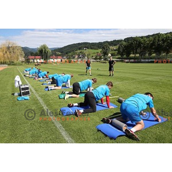 Slovenia Handball team during recovery session in Zrece, Slovenia after first week of preparation for Rio 2016 Olympic games on July 18, 2016