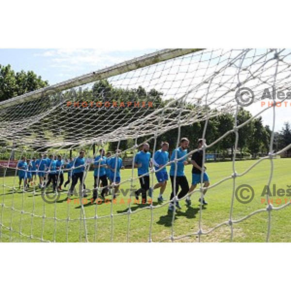 Slovenia Handball team during recovery session in Zrece, Slovenia after first week of preparation for Rio 2016 Olympic games on July 18, 2016