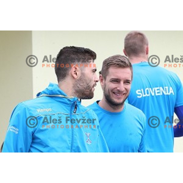 Slovenia Handball team during recovery session in Zrece, Slovenia after first week of preparation for Rio 2016 Olympic games on July 18, 2016