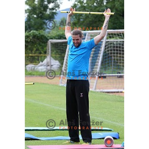 Slovenia Handball team during recovery session in Zrece, Slovenia after first week of preparation for Rio 2016 Olympic games on July 18, 2016