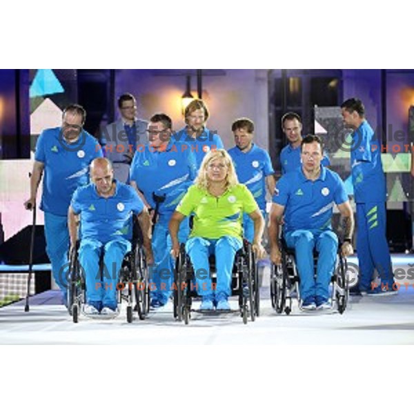 Veselka Pevec at Official presentation of Slovenia Olympic team for Rio 2016 ParaOlympic Games in Koper, Slovenia on July 22, 2016